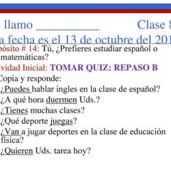 Repaso of a estudiar quiz