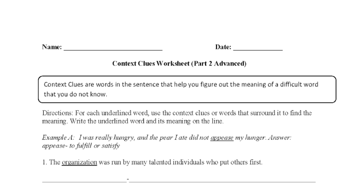 Context clues 3.7 answer key