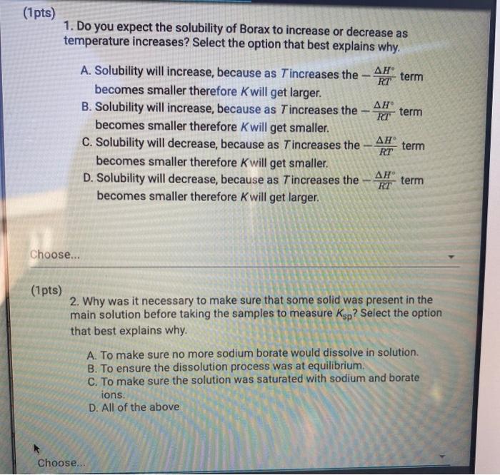 Thermodynamics of the dissolution of borax